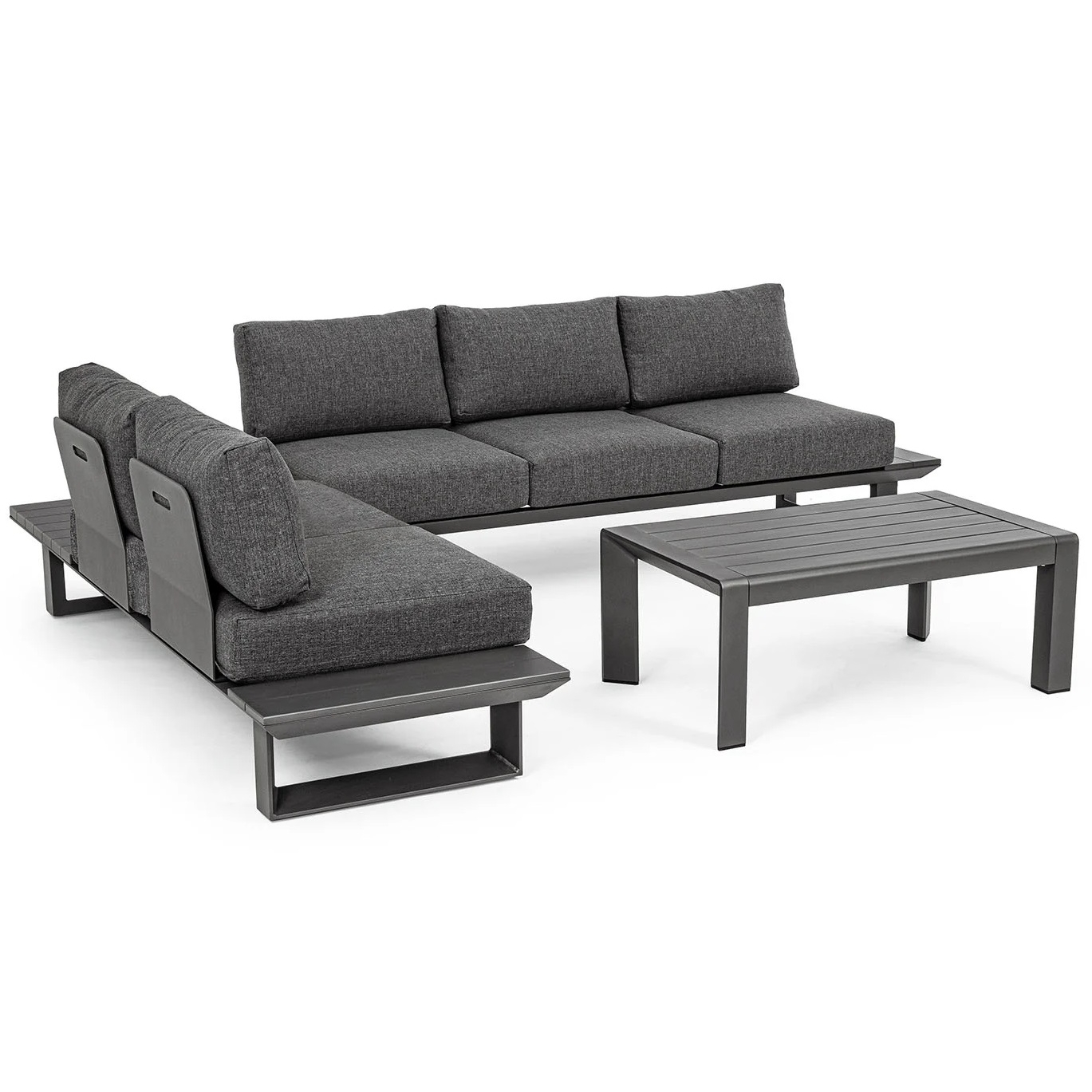 Bizzotto Set salotto angolo Konnor antracite 0662758 (3/26)